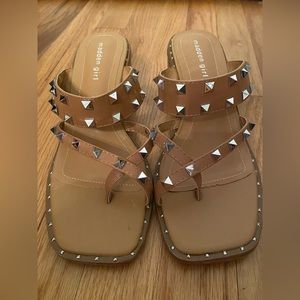 Madden girl spiked heeled sandals